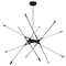 Cwi Lighting Oskil LED Integrated Chandelier With Black Finish 1375P43-6-101 - alternate 6